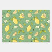 Hübsches Lemon Wrapping Paper-Set Geschenkpapier Set (Vorderseite)