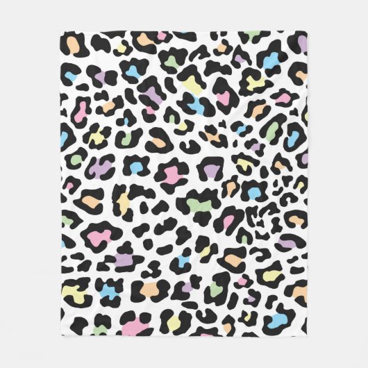 Hübsches Leopardruckvlies Fleecedecke (Vorderseite)