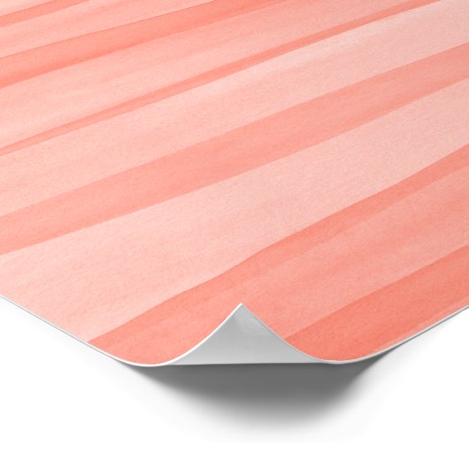 Hübsches Licht Pfirsichfarben Abstrakte Weinkeller Poster (Ecke)