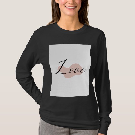 Hübsches Liebesdesign T-Shirt (Vorderseite)