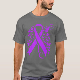 Hübsches lila Band und Schmetterlinge Überdosis-Be T-Shirt