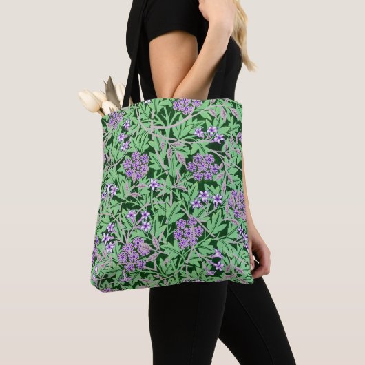 Hübsches lila Blumenmuster Tasche (Von Nahem)