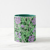 Hübsches lila Blumenmuster Tasse (Zentrum)