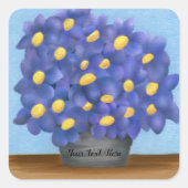 Hübsches Lila Bouquet von Blume Aufkleber (Vorderseite)