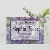 Hübsches lila Brautparty Einladung (Stehend Vorderseite)