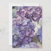 Hübsches lila Brautparty Einladung (Rückseite)