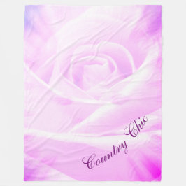 Hübsches lila Country Chic Design Fleecedecke