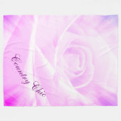 Hübsches lila Country Chic Design Fleecedecke (Vorderseite (Horizontal))