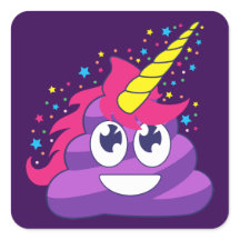 Hübsches Lila Einhorn Kackte Emoji