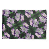 Hübsches Lila Geranium-Blume-Pair-Muster Kissenbezug (Rückseite)