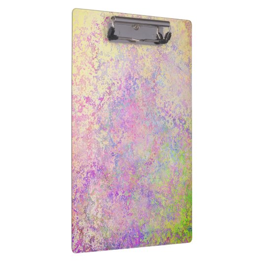 Hübsches lila Gold und rosa Textur Klemmbrett (Rechts)
