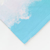 Hübsches Lila Herz Fleecedecke (Ecke)