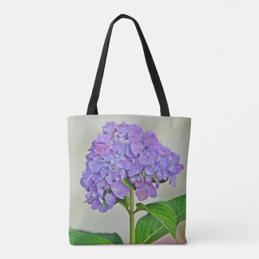 Hübsches Lila Hydrangea Tasche (Rückseite)