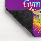 HÜBSCHES LILA I LIEBE GYMNASTICS-DESIGN MOUSEPAD (Ecke)