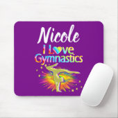 HÜBSCHES LILA I LIEBE GYMNASTICS-DESIGN MOUSEPAD (Mit Mouse)