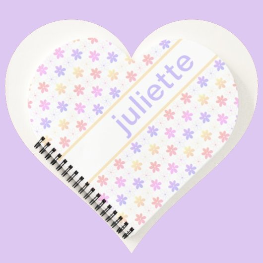 HÜBSCHES LILA PINK-BLEIBEN KLEINE BLUME-MUSTER NOTIZBLOCK