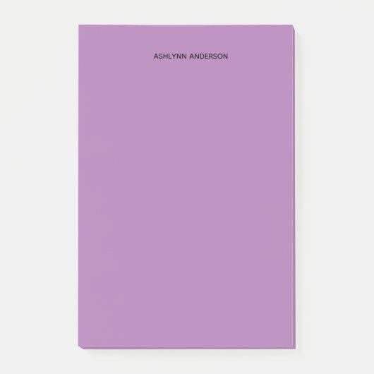 Hübsches Lila Post-it Klebezettel (Vorderseite)