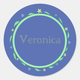 Hübsches Lila Runder Aufkleber