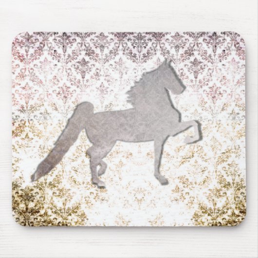 Hübsches lila Saddlebred Pferd Mousepad (Vorne)