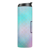 Hübsches lila und blaues Ober Thermosbecher (Nach links gedreht)