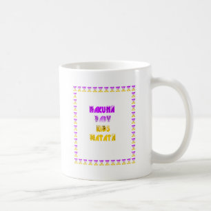 Hübsches Lila und Gelbes Hakuna Matata Baby Kinder Kaffeetasse