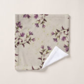 Hübsches Lila und Limones Handtuchhalter-Set Badhandtuch Set (Waschlappen)