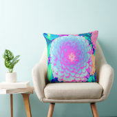 Hübsches Lila und rosa Zinnia im Sommergarten Kissen (Stuhl )