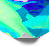 Hübsches Lila und rosa Zinnia im Sommergarten Poster (Ecke)