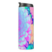 Hübsches Lila und rosa Zinnia im Sommergarten Thermosbecher (Nach rechts gedreht)