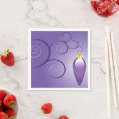 Hübsches Lila Weihnachtsgeschmackdesign Serviette (Beispiel)