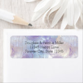 Hübsches Lila Weiß Abstrakt (Insitu)