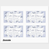 Hübsches Lila Weiß-Blütenosterreich Party Rechteckiger Aufkleber (Blatt)