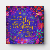 Hübsches Lila, wenn man zu Fliegen Inspirivity wil Fotoplatte (Vorderseite)