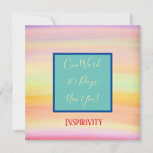 Hübsches Lila Wunder Motivierend Dankeskarte (Rückseite)