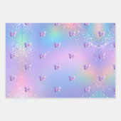 Hübsches Lilac Wrapping Paper Flat Sheet Set 3 Geschenkpapier Set (Vorderseite 3)
