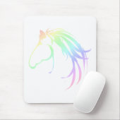 Hübsches Logo in Pastellfarben Rosa und Blau Mousepad (Mit Mouse)