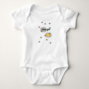 hübsches Mädchen floral Baby Strampler