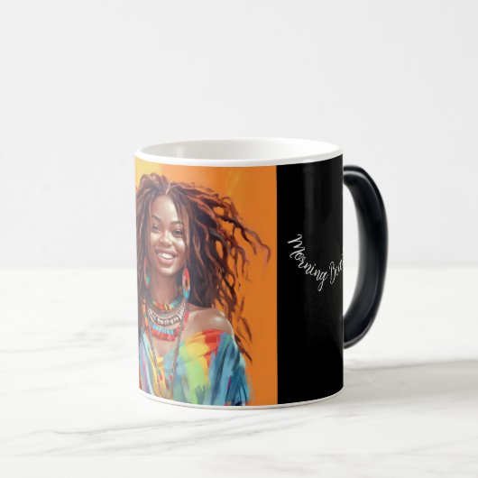 Hübsches Mädchen Guten Morgen Schöne Tasse (VorderseiteRechts)