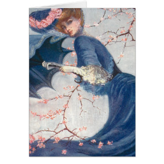 Hübsches Mädchen im Frühlings-Bild