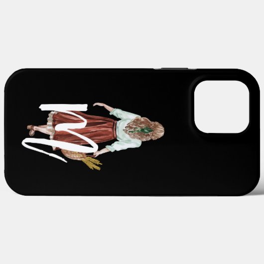 Hübsches Mädchen Initial Coole Kalligraphie Stilvo Case-Mate iPhone Hülle (Rückseite (Horizontal))