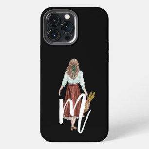 Hübsches Mädchen Initiale Coole Kalligrafie Stylis iPhone 13 Pro Max Hülle