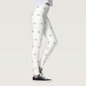 Hübsches Mädchen, Lippen, weiß Leggings (Rechts)