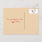 Hübsches Mädchen mit Holly - Weihnachten (Rückseite)