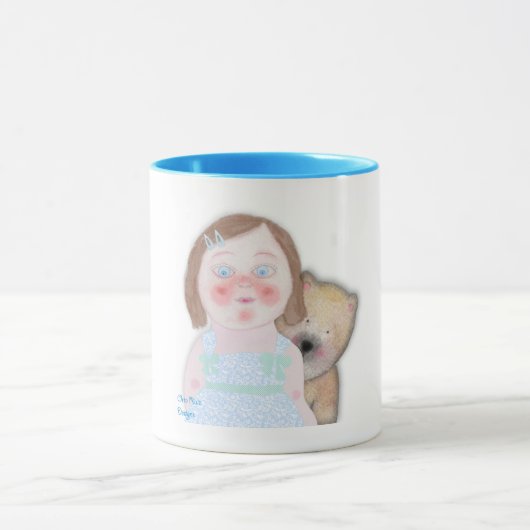 Hübsches Mädchen mit niedlichen Bären Tasse von OR (Zentrum)