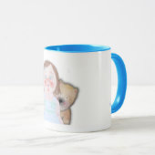 Hübsches Mädchen mit niedlichen Bären Tasse von OR (VorderseiteRechts)