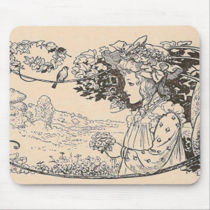 Hübsches Mädchen Mousepad