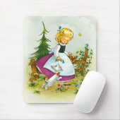 Hübsches Mädchen Mousepad (Mit Mouse)