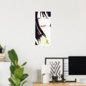 Hübsches Mädchen Poster (Heimbüro)