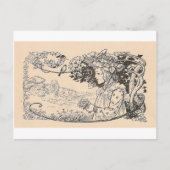 Hübsches Mädchen Postkarte (Vorderseite)