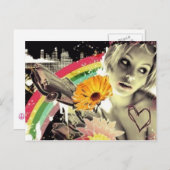 Hübsches Mädchen Postkarte (Vorne/Hinten)